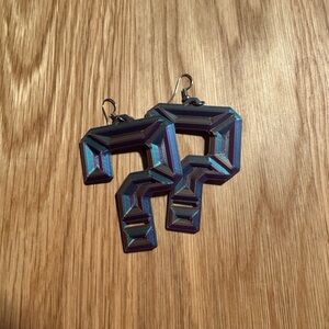 Tipper Question Mark Earrings